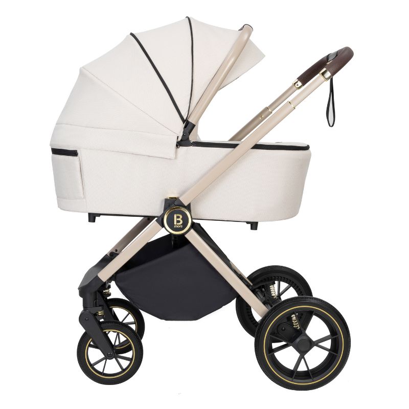 Babymore Kai Travel System Pecan with Base Sandstone