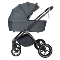 Thumbnail for Babymore Kai Pram Pushchair Forest Grey