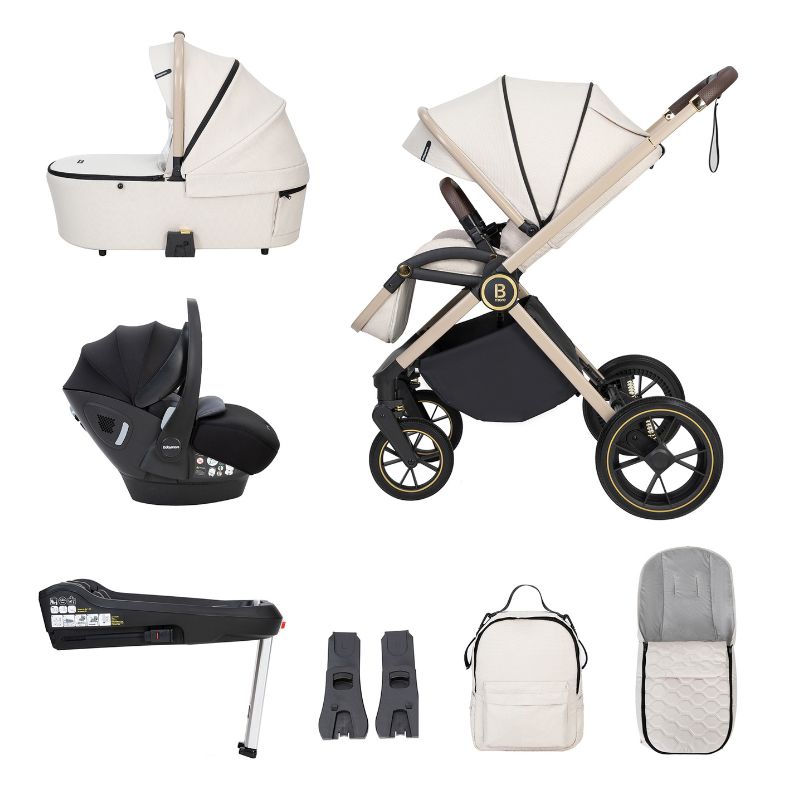 Babymore Kai Travel System Pecan with Base Sandstone