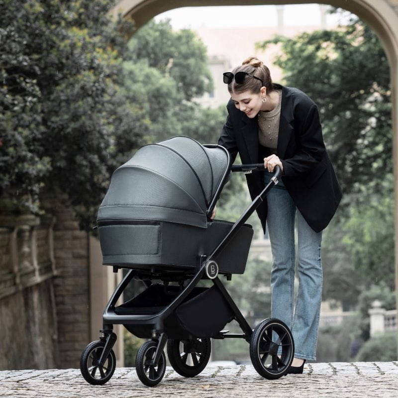 Babymore Kai Travel System Coco with Base Forest Grey