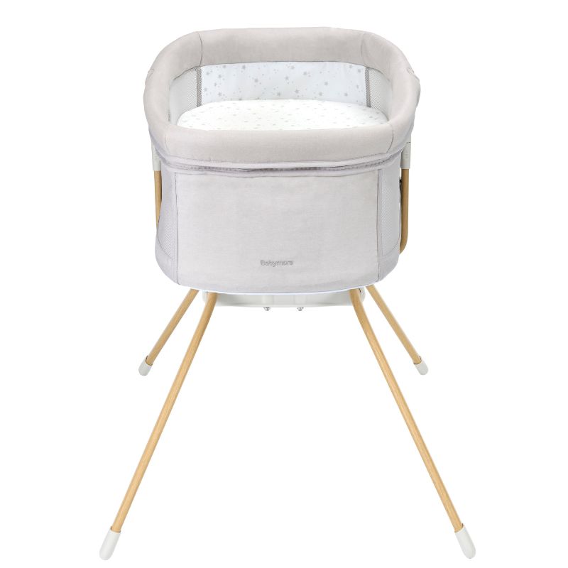 Babymore Air Motion Gliding Crib Grey