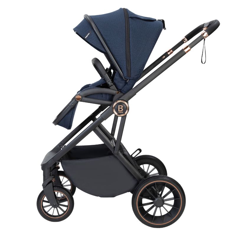 Babymore Chia Travel System Coco with Base Midnight Blue