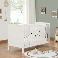 Thumbnail for Babymore Caro Urban Cot Bed White