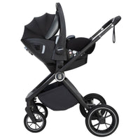 Thumbnail for Babymore Kai Travel System Pecan with Base Forest Grey