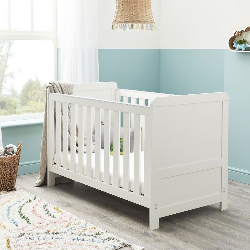 Babymore Caro 2 Piece Nursery Set White Wash