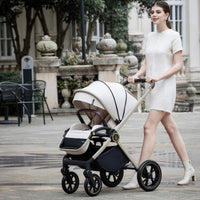 Thumbnail for Babymore Kai Pram Pushchair Sandstone