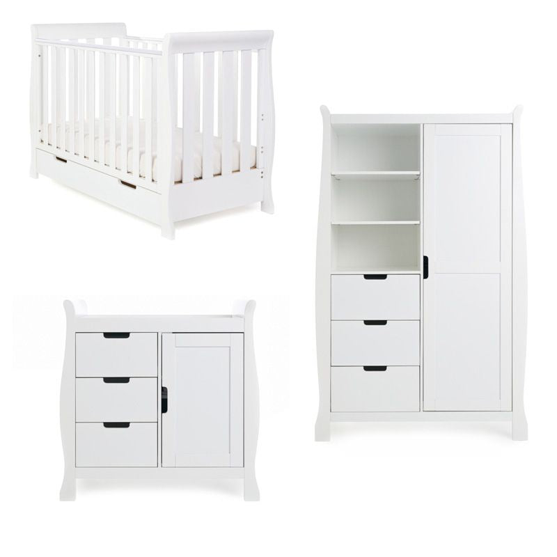 Obaby Stamford Mini 3 Piece Room Set White