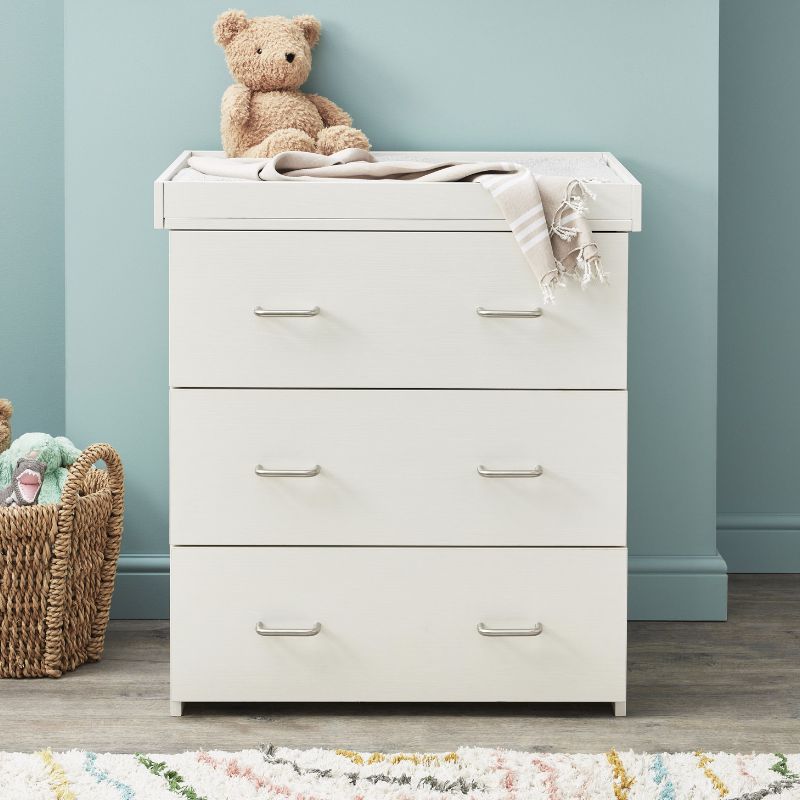 Babymore Caro 2 Piece Nursery Set White Wash