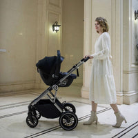 Thumbnail for Babymore Chia Travel System Coco with Base Pearl Grey