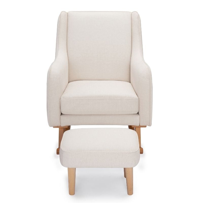 Babymore Ida Nursing Chair with Stool Ivory