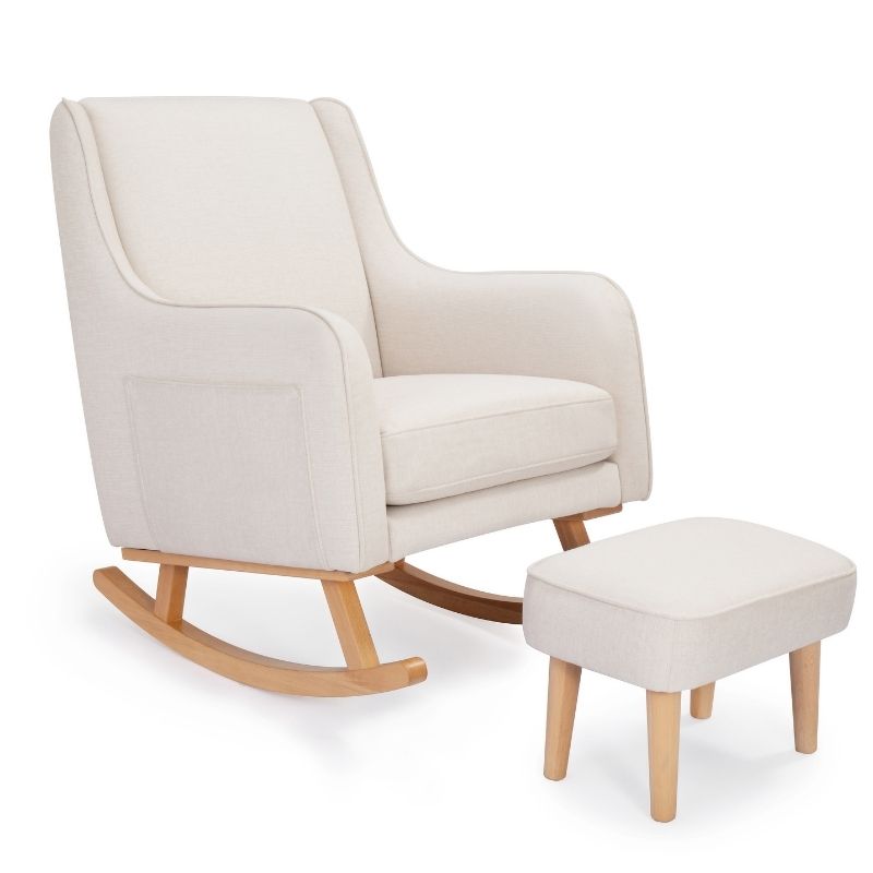 Babymore Ida Nursing Chair with Stool Ivory