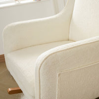 Thumbnail for Babymore Ida Nursing Chair with Stool Boucle