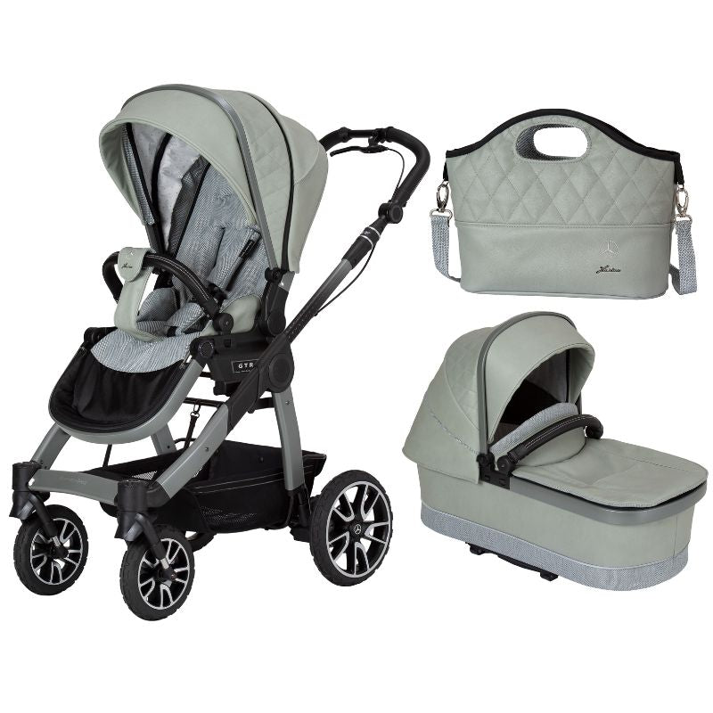 Mercedes Avantgarde All-Terrain GTR Pushchair Bundle Sage Grey