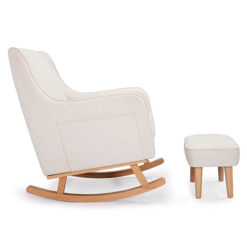 Babymore Ida Nursing Chair with Stool Ivory