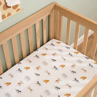 Thumbnail for Clair de Lune Jungle Dreams 2 Pack Cot Bed Sheets