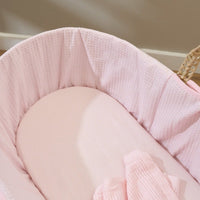 Thumbnail for Clair de Lune 2 Pack Moses Basket Sheets - Pink